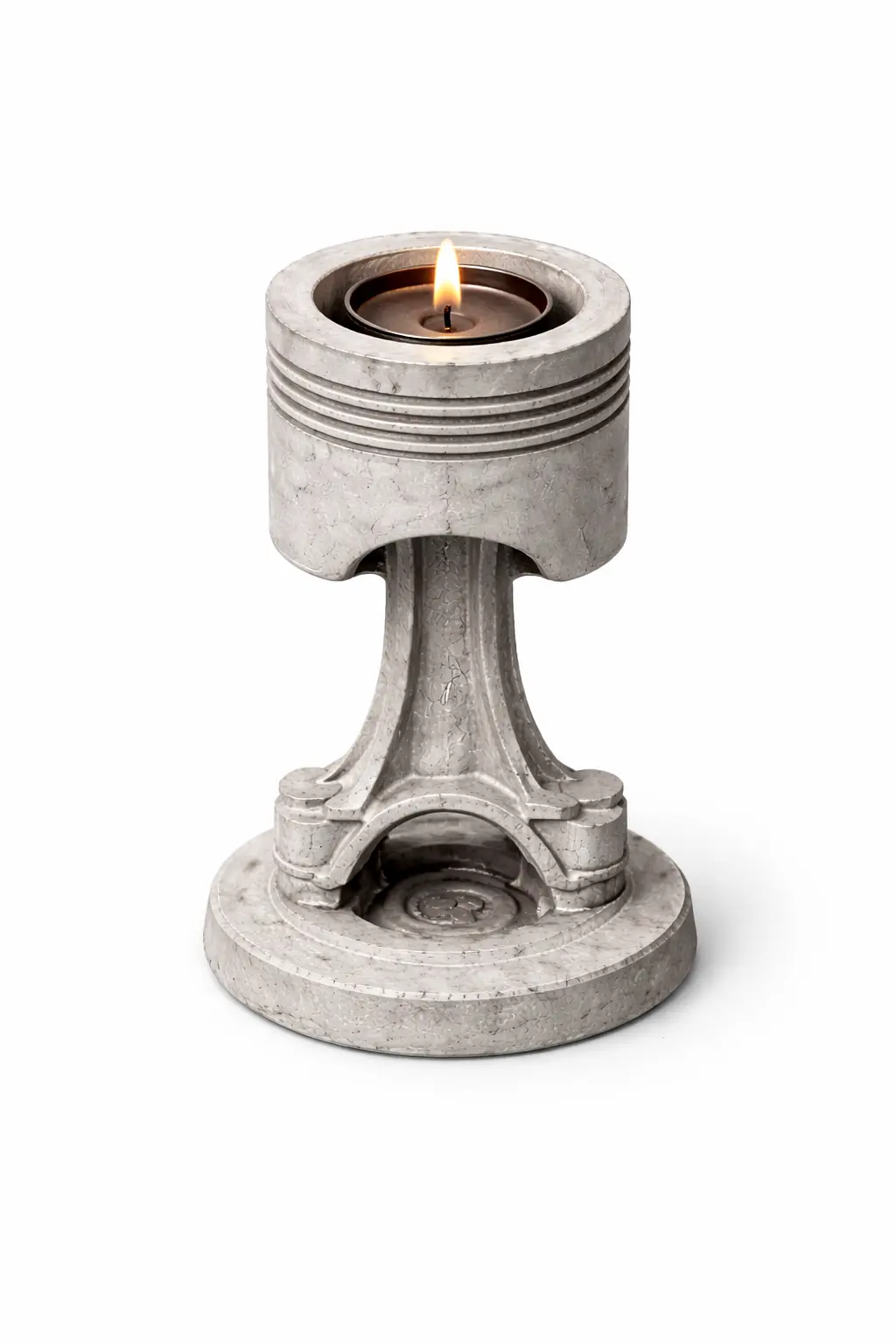 Tłok Silnikowy — detal industrialnego świecznika 3